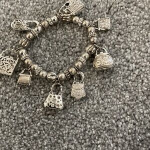 Elegant Silver Charm Bracelet